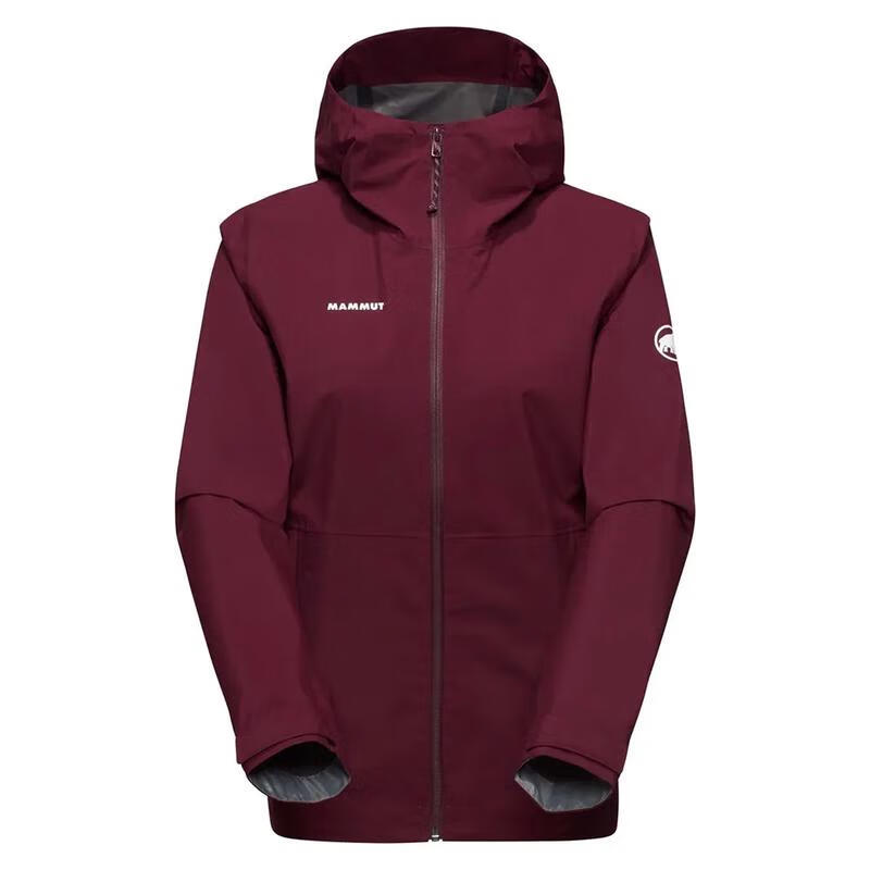 猛犸象（MAMMUT）女沖鋒衣褲防水戶外服裝Linard Light防風徒步裝備徒步旅行 Vin XL