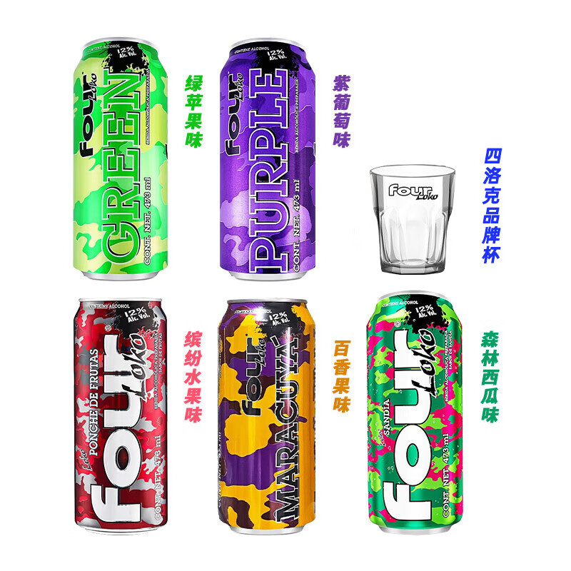 ����ˣ�four loko����������˹���Ԥ����β�Ƹ߶����Թ�ζ����ơ��695ml 5��5��ζ���473ml