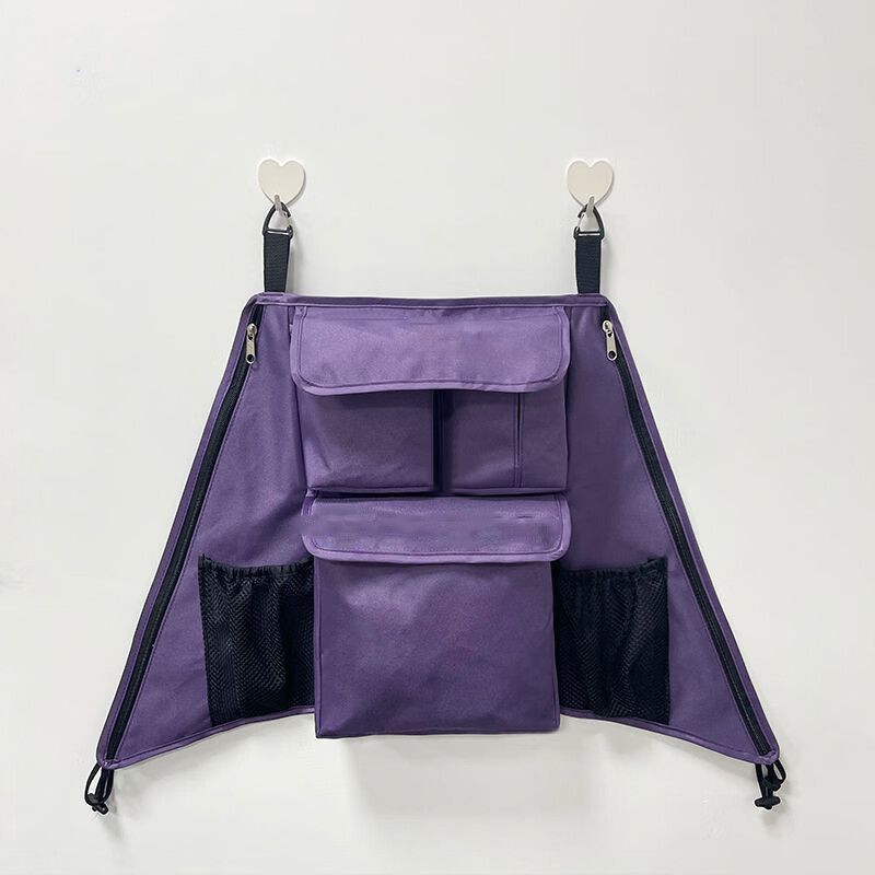 小虎子t3/t18丸丫t2口袋车挂包置物袋三口袋七口袋挂包口袋车配件 深紫色挂包（升级七口袋）