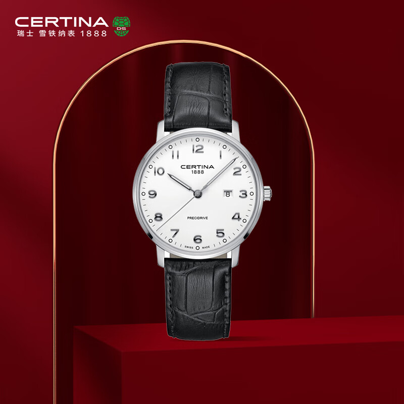 雪铁纳（Certina）瑞士手表卡门系列简约商务休闲石英皮带C035.210.16.012.00