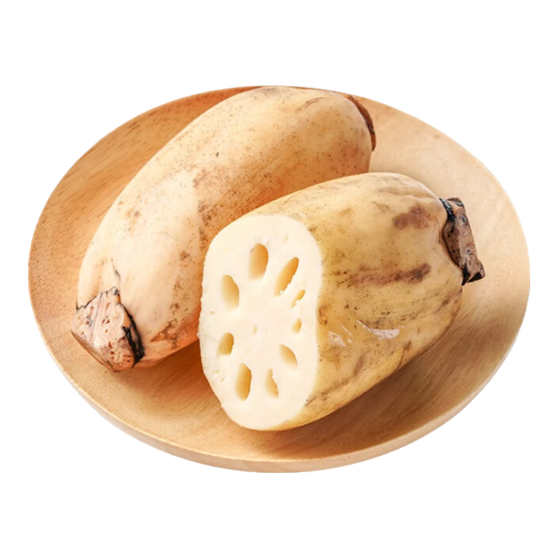 新鲜现挖鲜莲藕水果脆藕生鲜蔬菜早餐直播间超市京东包邮 新鲜莲藕1斤含箱