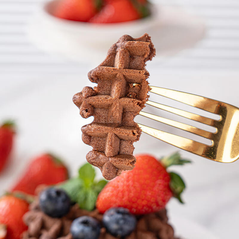 麦臻选【麦德龙超市】可可华夫饼750g进口可可粉营养早餐风味存正