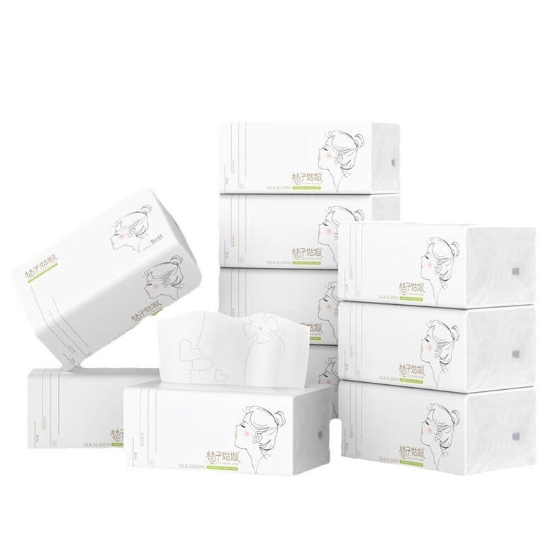 桔子姑娘480张大包型大包抽纸加厚餐巾纸家用面巾纸商 10包 商 10包