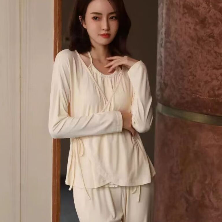 潮梦城肚兜成年人女士性感睡衣新中式女夏名媛纯欲风超辣挂脖吊带 镂空吊带 XL  建议120-140斤