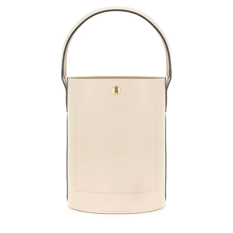 瓏驤（longchamp）法式優(yōu)雅真皮女士手提桶包通勤手拎大容量鏈條包 WHITE UNI