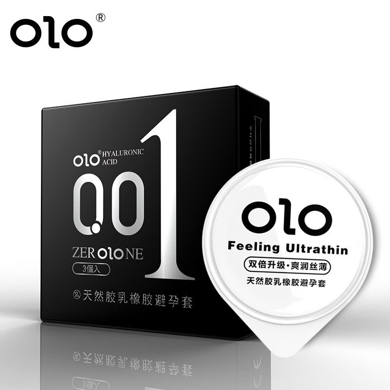 OLO玻尿酸持久情趣套男女用性用品套装10只装 OLO玻尿酸001男神套10只装