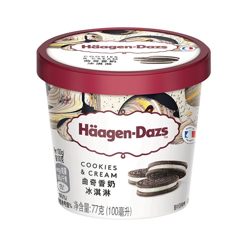 哈根达斯 曲奇香奶口味 冰淇淋 100ml