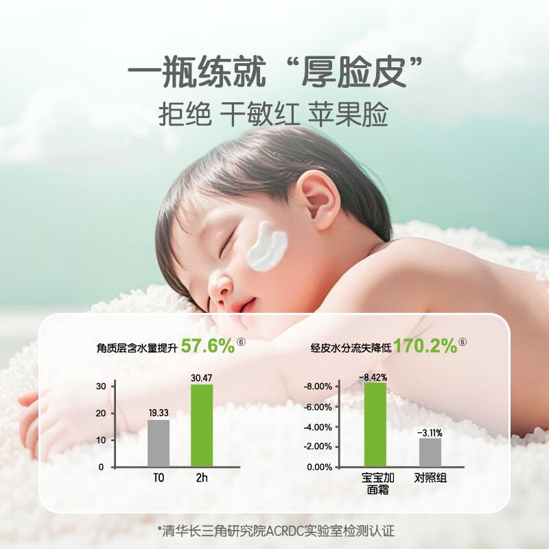宝宝加婴幼儿高保湿面霜春夏四季儿童滋润保湿裸藻精萃舒缓面霜 【单支装】高保湿面霜50g