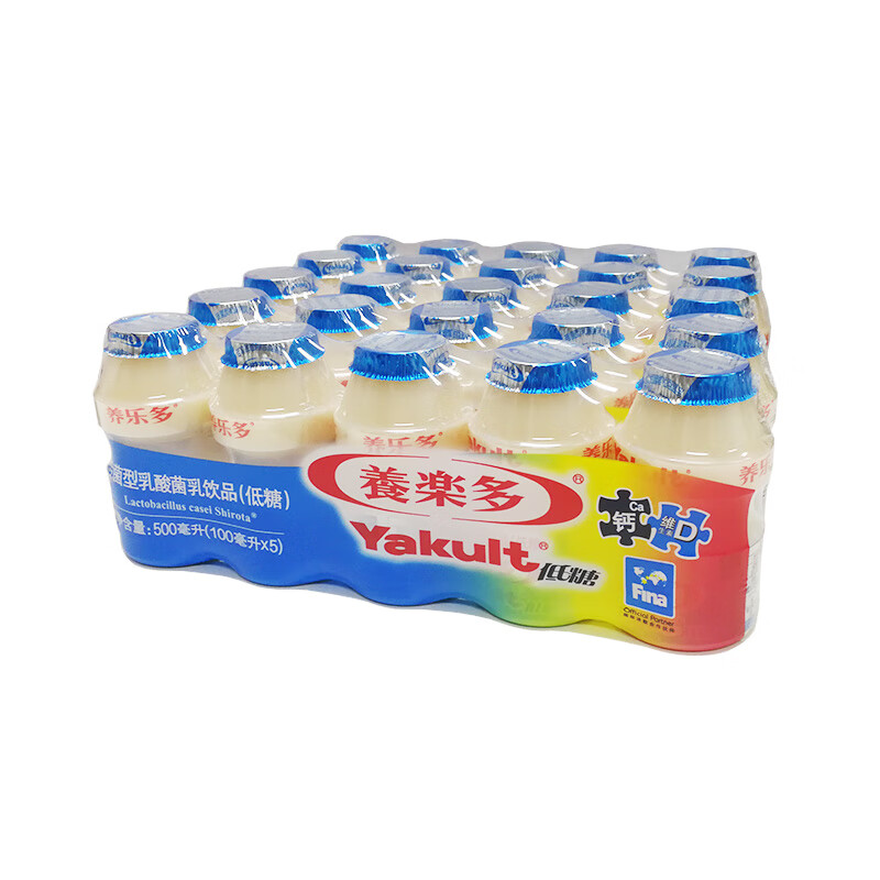 养乐多活菌型乳酸菌乳饮品 低糖 100ml*25瓶（新老包装随机发货）