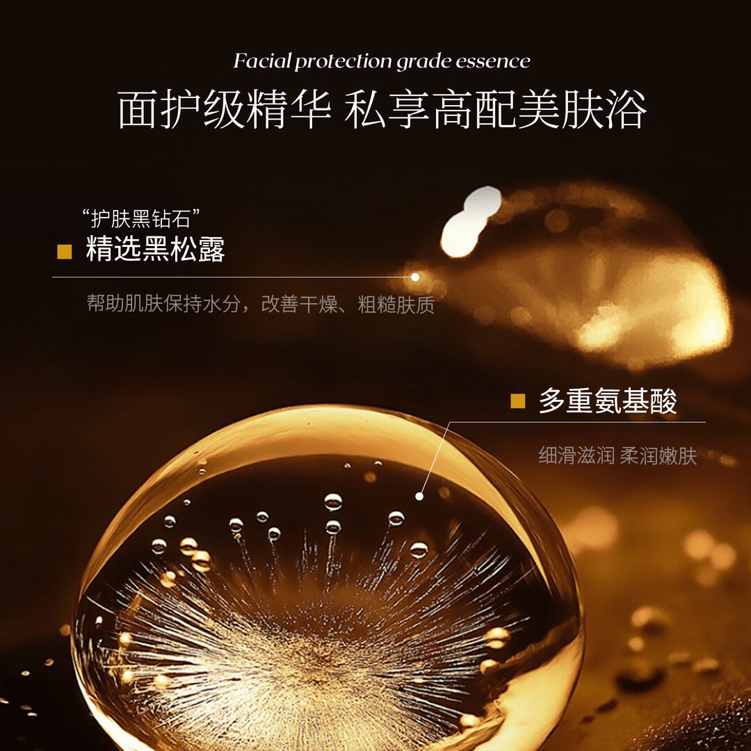 LIFUSHA黑松露香水沐浴露男女士持久留香72小时香体清爽净澈香氛沐浴液 黑松露香水沐浴露500g ×2瓶