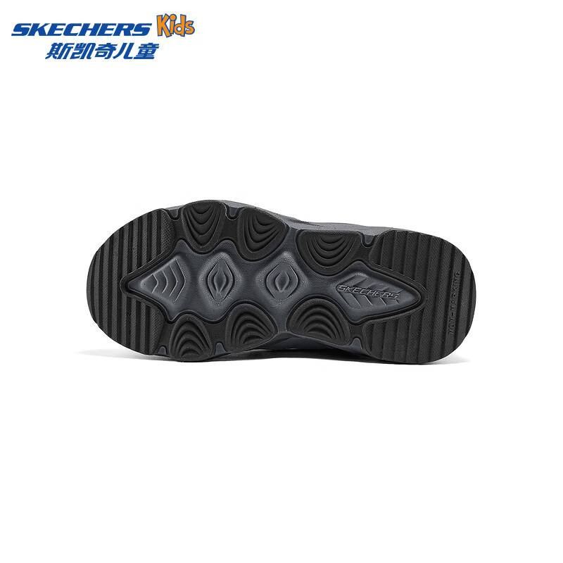 Skechers斯凯奇山迈闪穿鞋舒适防滑鞋一脚蹬休闲运动鞋319080L/405343L 男童/棕褐色/黑色/TNBK 31
