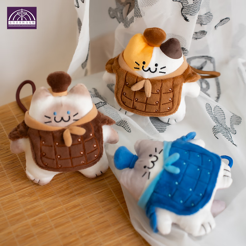 秦始皇兵马俑博物馆正品朕的毛绒兵猫俑三花挂件西安旅游纪念品伴手礼物钥匙扣万物喵 朕的毛绒-兵猫俑【暹罗】