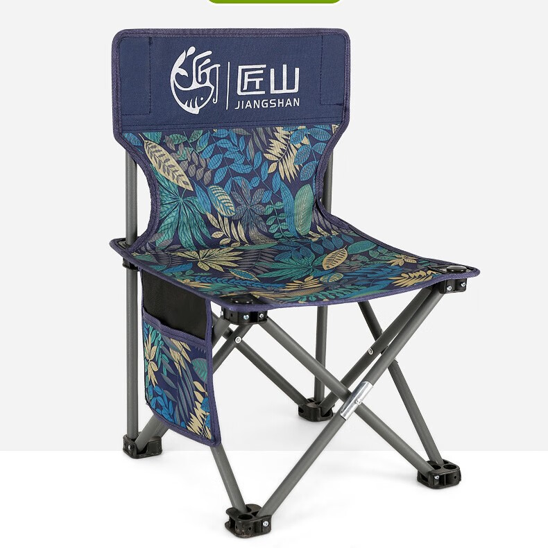 【优选】户外折叠椅牛津布钓鱼椅野营便携休闲美术座椅子凳子 树叶款折叠椅中号（1把装）