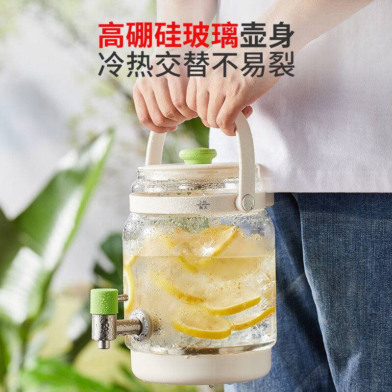 利仁（Liven）烧水壶全玻璃全自动养生壶0金属0硅胶0塑料0拼接壶身柔声炖煮电热水壶煮茶壶花茶壶多功能电水壶 【 2.8L 大容量】316L加热盘+24H预约