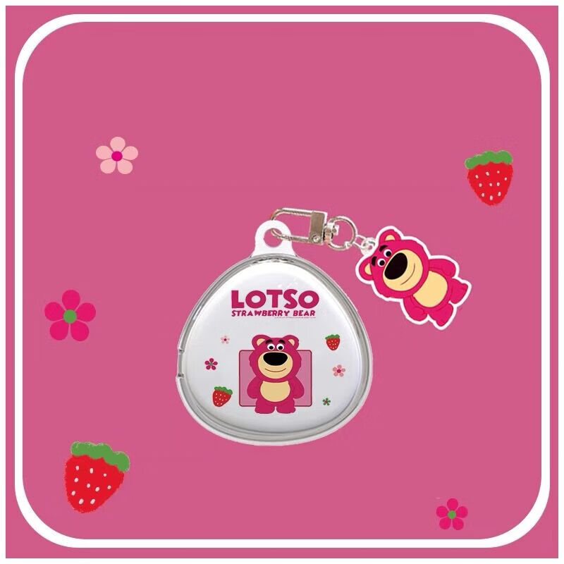 靠森(Kaooseen)适用华为tag保护套适用华为Tag保护套huaweitag防丢器TPU保护壳全包tag项圈配件防摔 透明 站姿草莓熊+同款挂件 华为tag