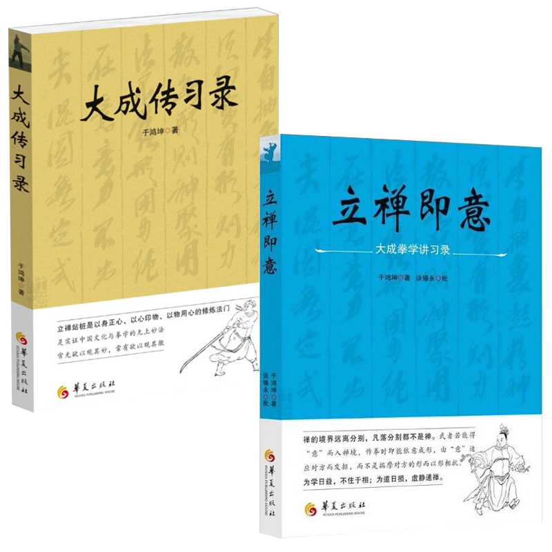 正版】全2册大成传习录+立禅即意(大成拳学讲习录)于鸿坤著武术拳法体育教材入门练习参考书武术图书