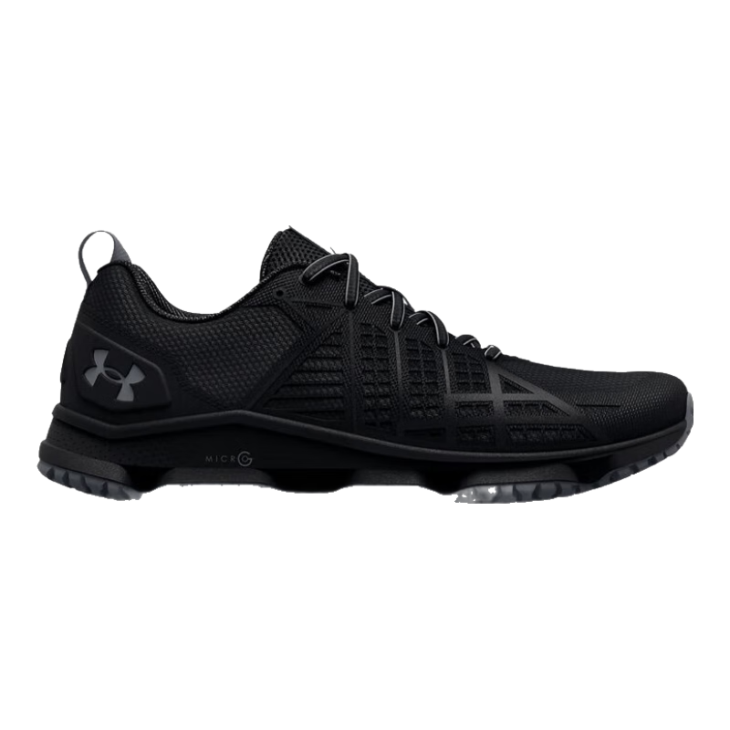 安德玛（Under Armour）UA秋冬Micro G Strikefast男子户外运动鞋3024953 黑色001 43