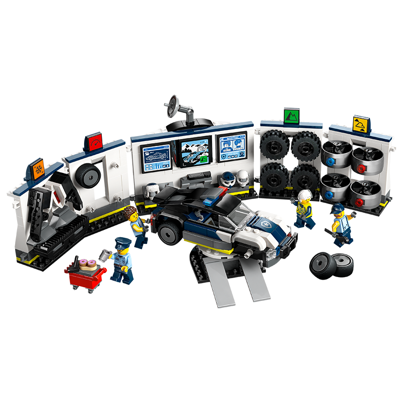 乐高（LEGO）积木拼装城市系列60457 定制警车车库男孩儿童玩具生日圣诞礼物