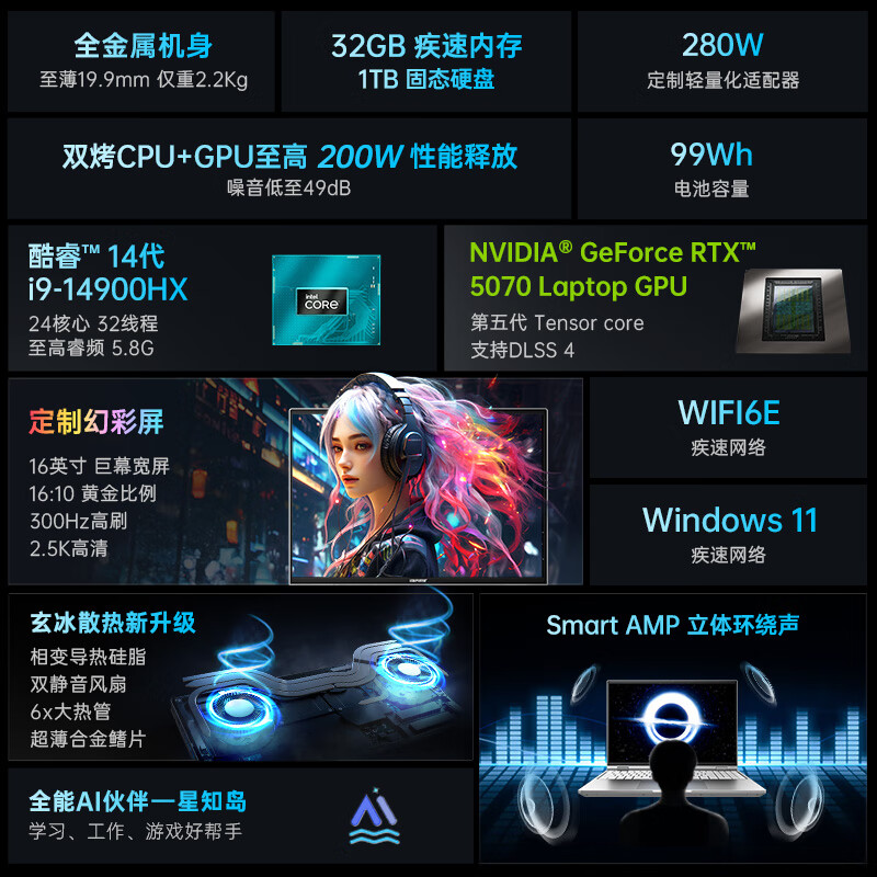 七彩虹（Colorful）iGame M15/M16 【国家补贴20%】 15.3/16英寸 全能本轻薄AI 学生办公游戏本笔记本电脑畅玩明末 M16 I9 14900HX+5070棕 32G+1TB