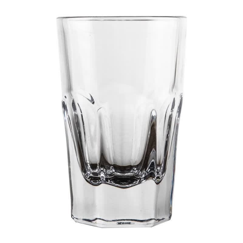 二两半厚底啤酒杯 玻璃家用酒吧ktv专用杯子 206d