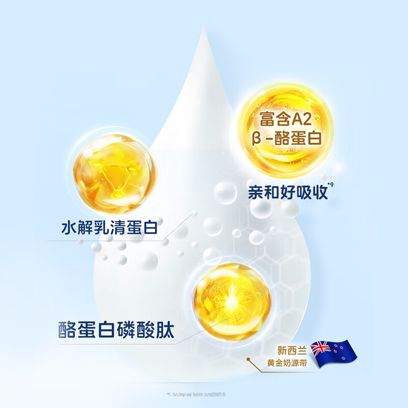 花冠与爱3段奶粉婴幼儿配方添加A2奶源含6种HMO益生菌奶粉12-36月 三段 800g*4罐装