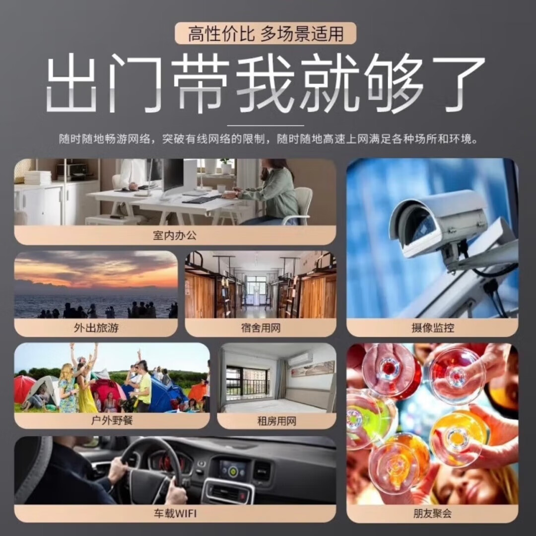 小米智联2025款移动随身5g无线网络无限流量千兆穿墙王无线路由器 全网通【标准版】-提速2999%