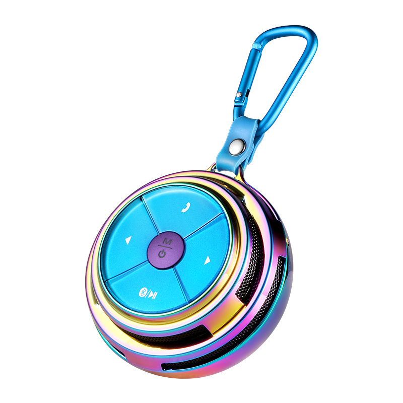 不見不散E1+無線戶外藍牙音響【幫下歌】大音量迷你重低音炮隨身騎行運動跑步便攜式電腦音箱可插卡小音響 極光版| 超重低音+16G內(nèi)存卡(可幫下歌）