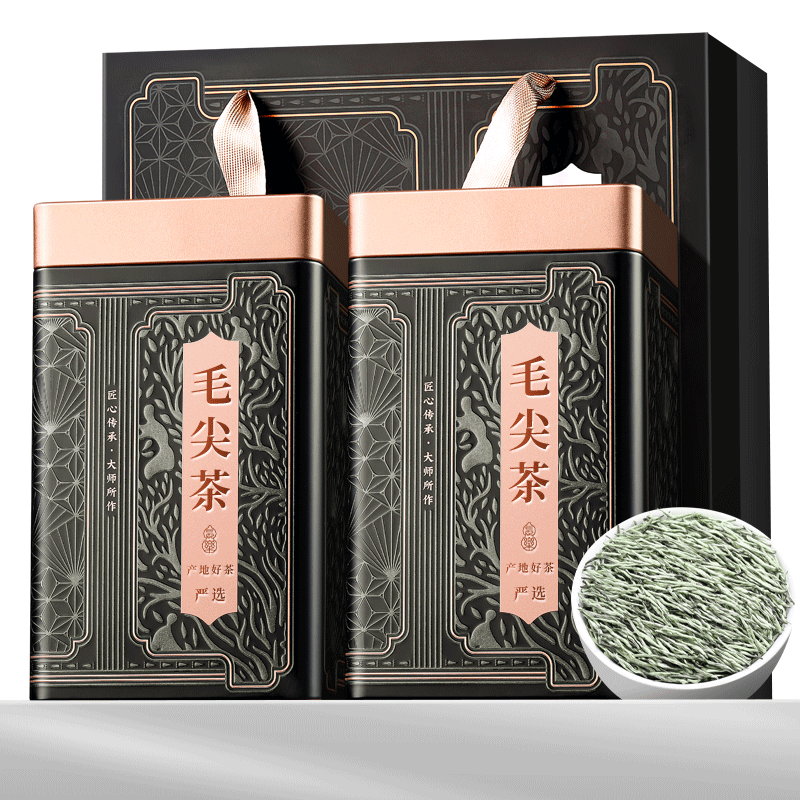 福茗源茶葉綠茶 特級毛尖茶 明前2025新茶頭采春茶嫩芽中秋禮盒送人250g