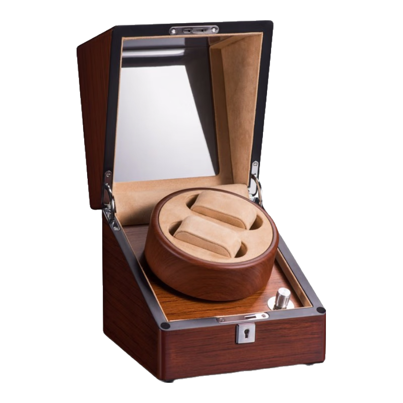 TOBEAR機(jī)械表?yè)u表器 自動(dòng)上鏈迷你手表盒德國(guó)進(jìn)口靜音轉(zhuǎn)表器防磁收納盒 雙表位帶鎖+防刮絨布