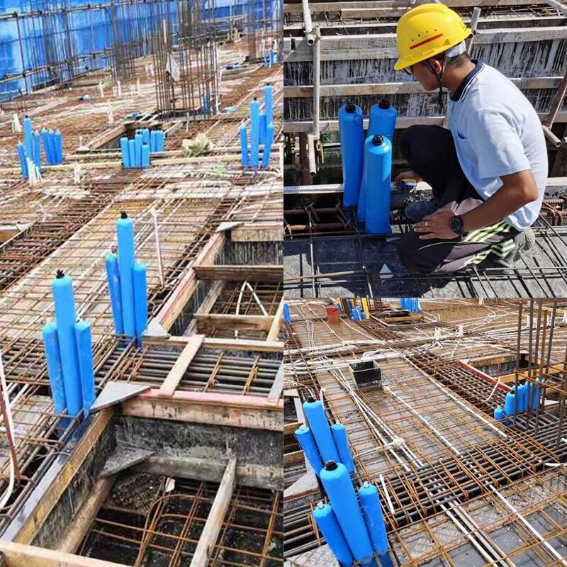 后浇带隔断气囊建筑混凝土拦茬气囊堵梁口梁柱隔离堵梁头拦截气囊 60*