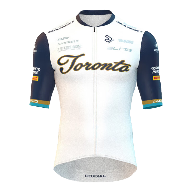 捷酷（jakroo）騎行褲騎行服男夏自行車套裝短褲車隊款騎行裝備連體服 Toronto車隊短袖 XS