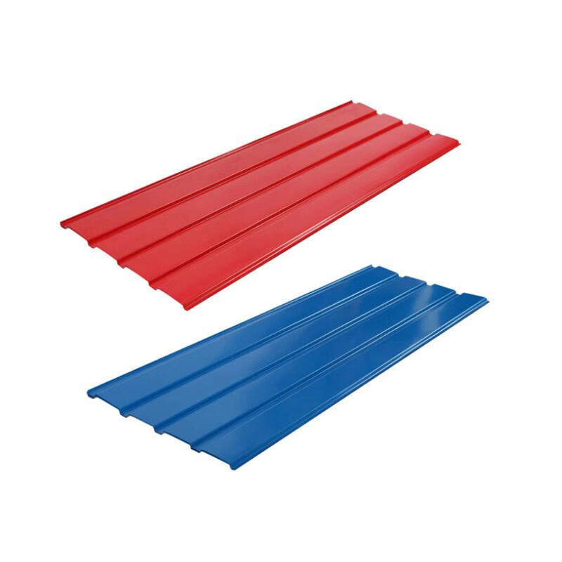 市政围挡铁皮瓦彩钢板 屋顶防护板遮挡板红色