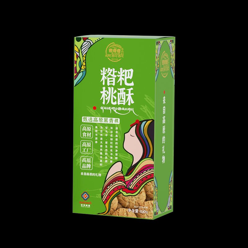 密奇奇四川甘孜州特產(chǎn)高原青稞糌粑桃酥餅干160g休閑零食小吃點(diǎn)心 糌粑桃酥160g/盒