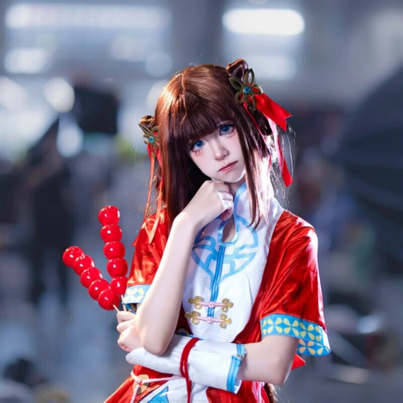 班达熊西施cos服玲珑珍味王者荣耀cosplay动漫角色扮演卡通周边c服 西施玲珑珍味cos服+配饰 XS