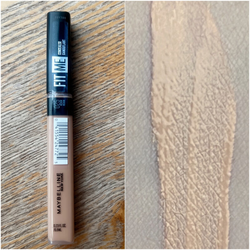 美寶蓮fitme遮瑕液遮黑眼圈眼袋遮瑕膏雀斑神器 25medium遮深色痘印斑點(diǎn)美國