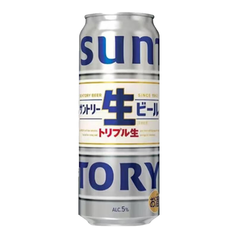 三得利（Suntory）新日期三得利金麥啤酒日本進(jìn)口四季款拉格金麥芽晚酌的流派 生啤酒500ml 25.9月產(chǎn) 12罐#(半箱)