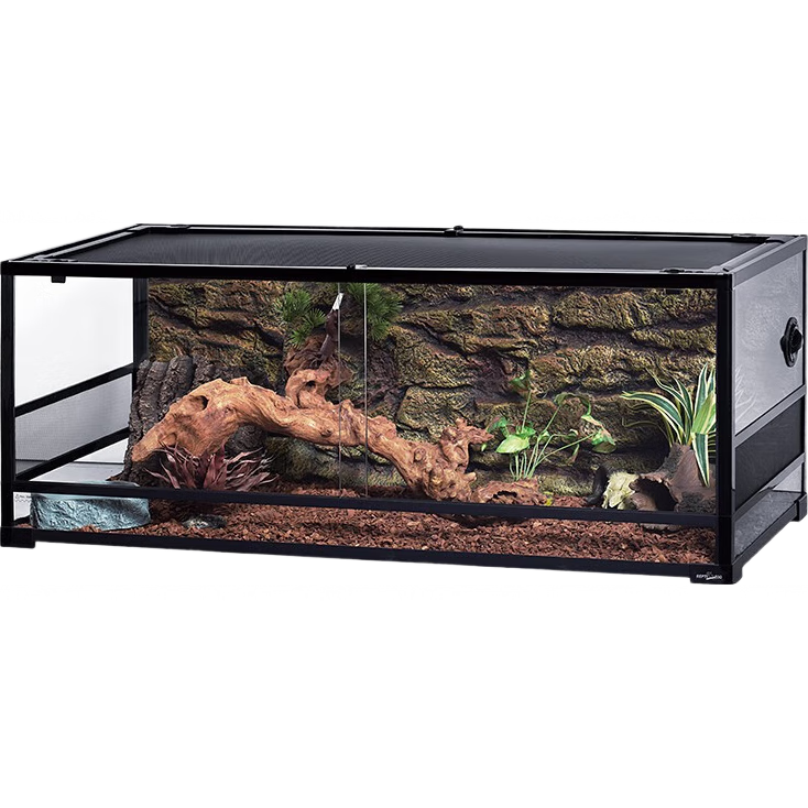 REPTIZOO陸龜飼養(yǎng)箱爬寵缸鬃獅變色龍蜥蜴守宮玻璃爬缸爬蟲箱【RK飼養(yǎng)缸】 120x45x45CM【RK0222】