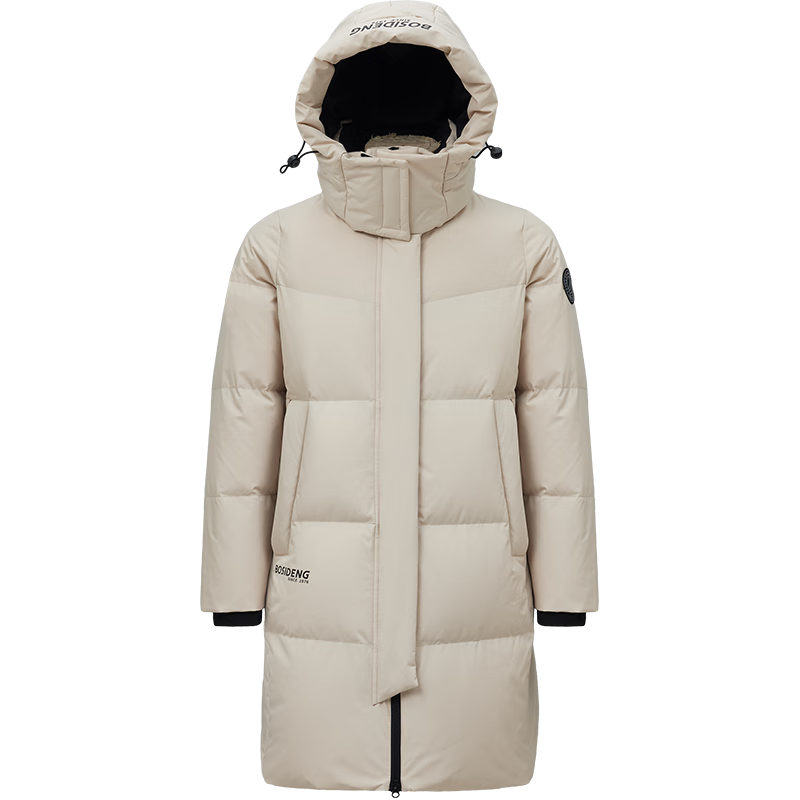 波司登25年冬季羽绒服男女情侣同款宽松中长款时尚加厚脱卸帽外套