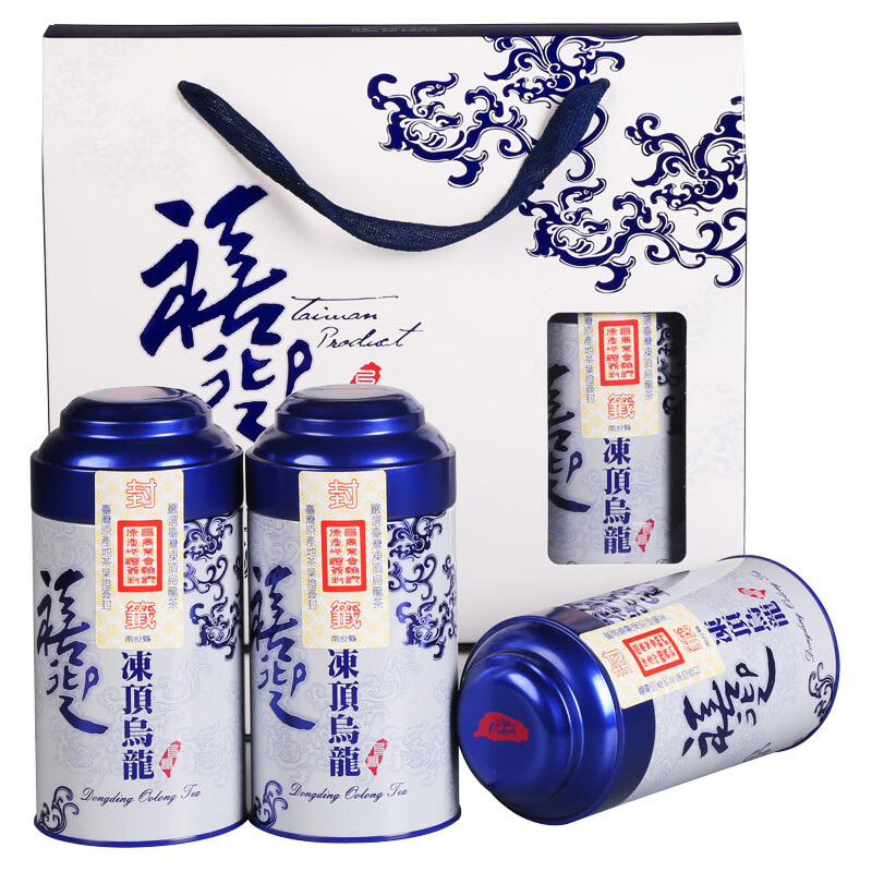 禧迎高山茶原裝凍頂烏龍茶濃香型冷泡茶葉禮盒罐裝春茶450g 濃香型 450g