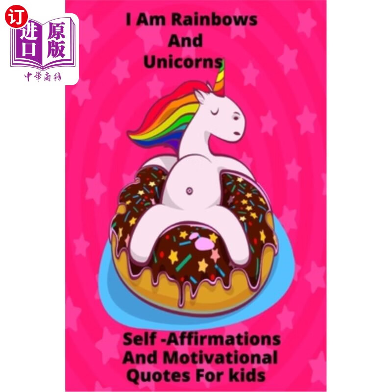 海外直订i am rainbows and unicorns self affirmations for kids