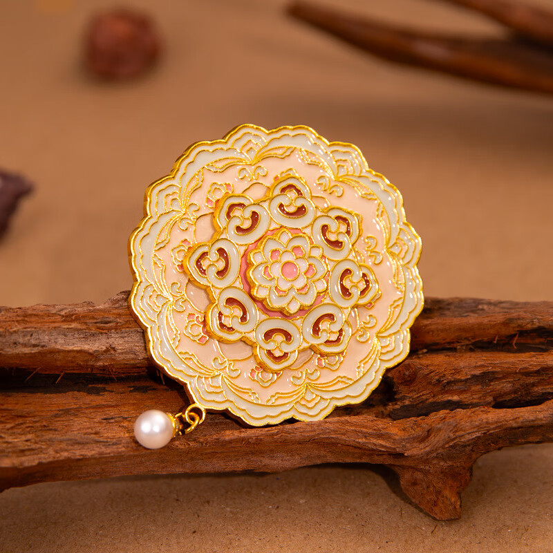 咏幻敦煌藻井金属冰箱贴北京故宫博物馆文创西安南京杭州纪念品 团花藻井（三层可旋转