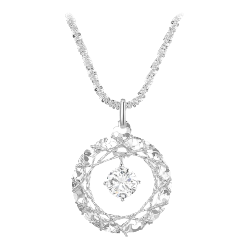 �ܴ��� ֯���������� S925����׹���� ���ʯԲ�� �������� ��Ů�� 216.05Ԫ