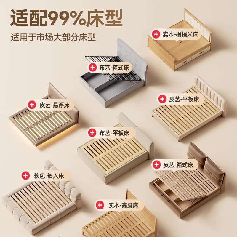 皮安诺床围栏儿童防摔婴幼儿床上防护栏加高防掉床宝宝挡板可升降床护栏 2026全新升级桃皮绒床护栏 L型底座 2米+2.2米+2.2米三片装 星月设计 快速安装 免钉