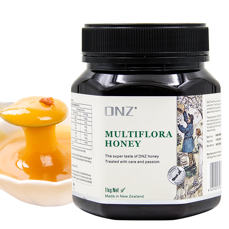 新西兰进口 DNZ多花种蜂蜜 成熟百花纯蜂蜜1000g