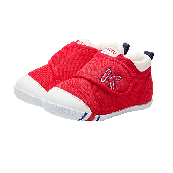 卡特兔学步鞋婴儿童鞋秋冬加绒棉鞋男女宝宝步前机能鞋幼儿园室内鞋 红色(棉纱) 19 内长12.0cm 脚长11.0-11.5