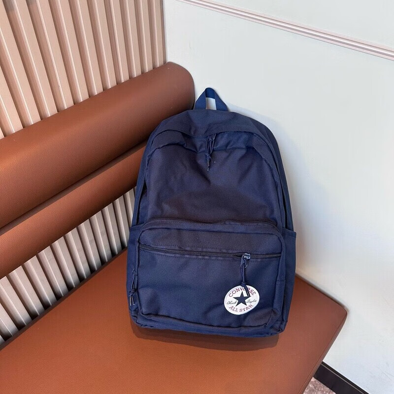 converser旅行电脑包背包双肩包初高中大学生大容量书包 经典藏蓝色