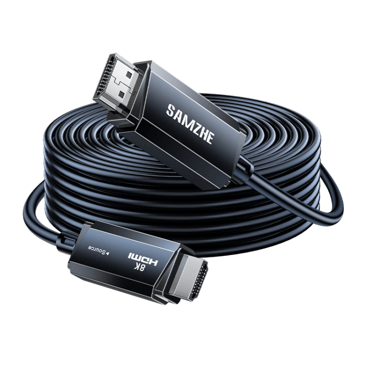 山澤HDMI2.1光纖線8K60Hz 4K240Hz兼容HDMI2.0高清視頻線裝修電腦機(jī)頂盒接電視顯示器投影儀3米 RXT03