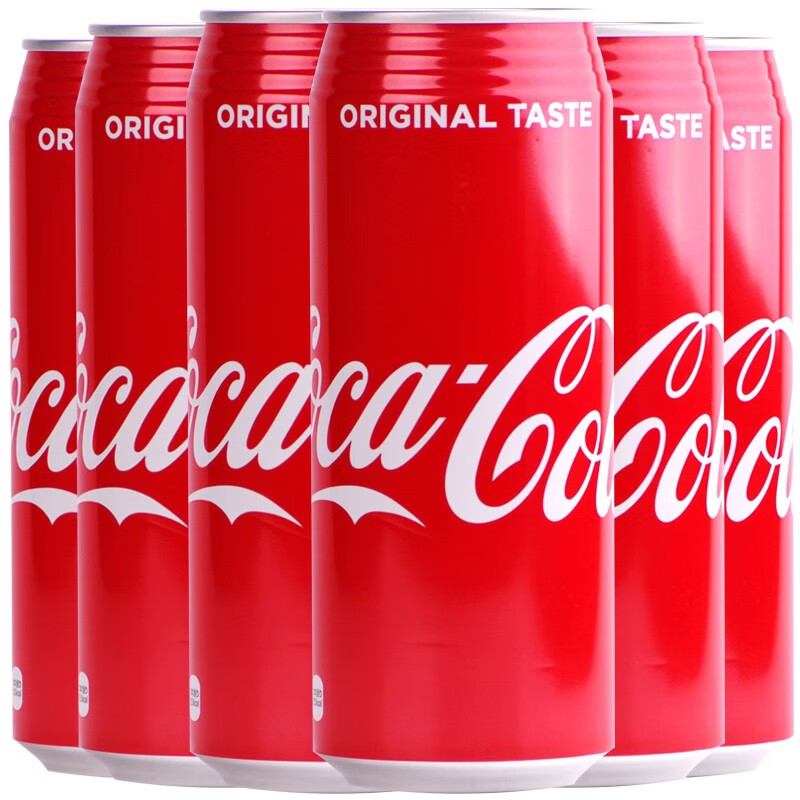 日本进口 可口可乐大罐版可乐收藏版 罐装碳酸饮料网红 500ml*4瓶