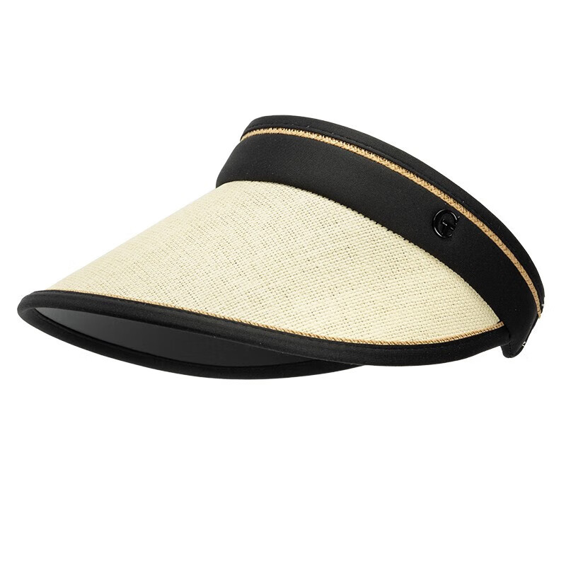 达芬奇密码 女遮阳帽户外防晒太阳帽 米色