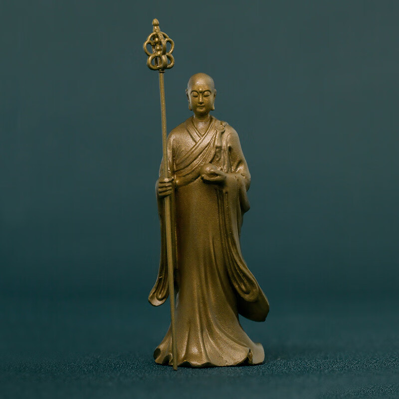九華山地藏王菩薩像地藏菩薩佛像隨身佛小擺件裝飾禪意裝飾 地藏王菩薩佛像-大號